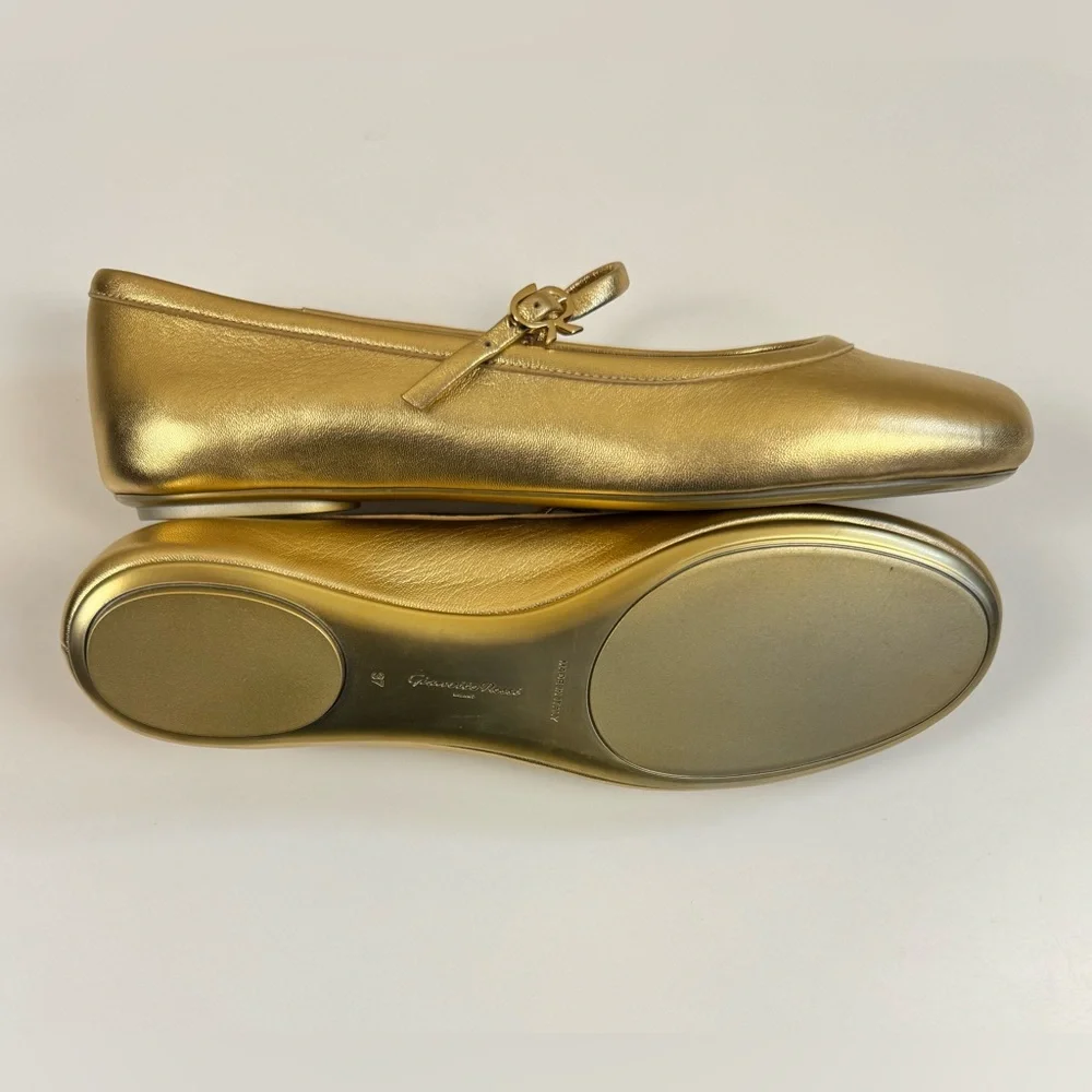 NIB Gianvito Rossi Carla Nappa Silk Washed Mekong - Picture 3 of 15